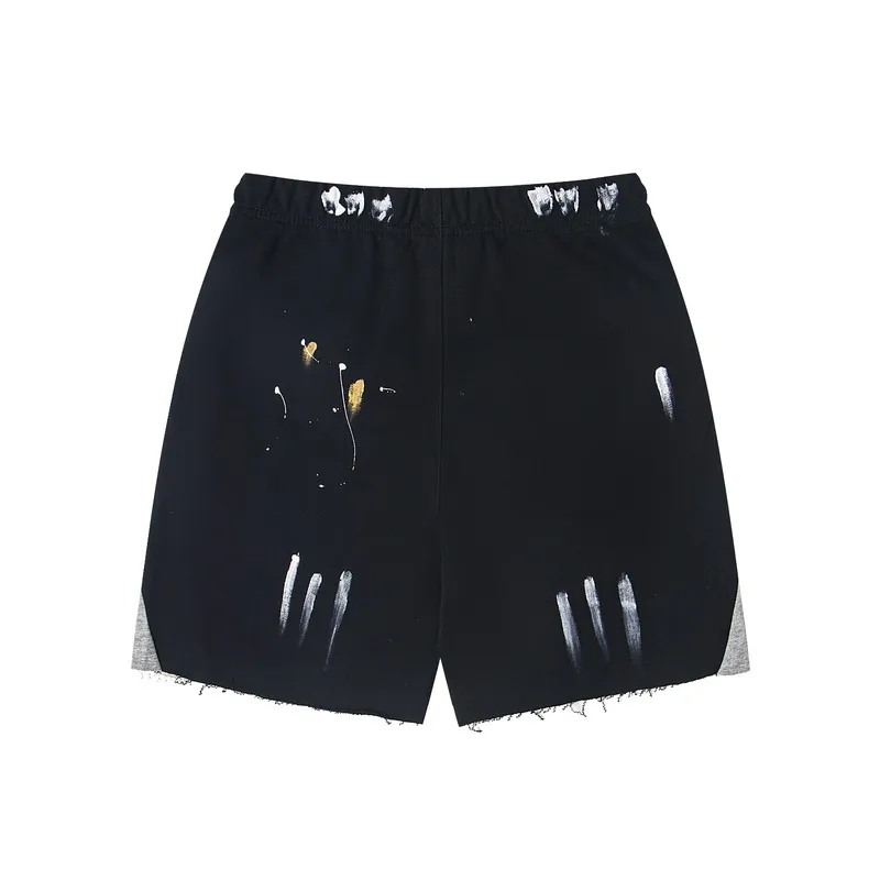 GD01# P144 S-XL Gallery Dept American fashion brand high-quality hand-painted splash-ink stitching casual loose shorts